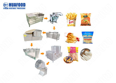 Frieten Automatische Aardappel Chips Making Machine Large Capacity 2000kg/H