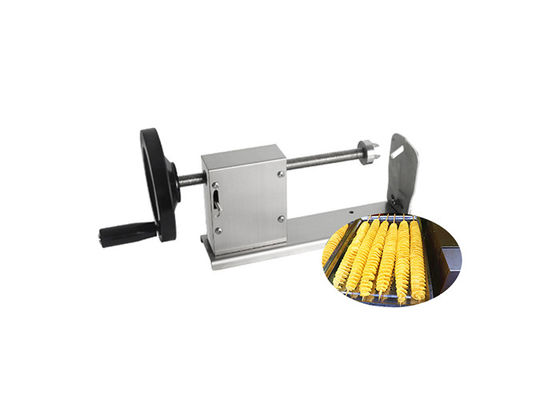 Spiraalvormige Aardappel Chips Cutting Machine van de Twister de Multifunctionele Plantaardige Snijmachine